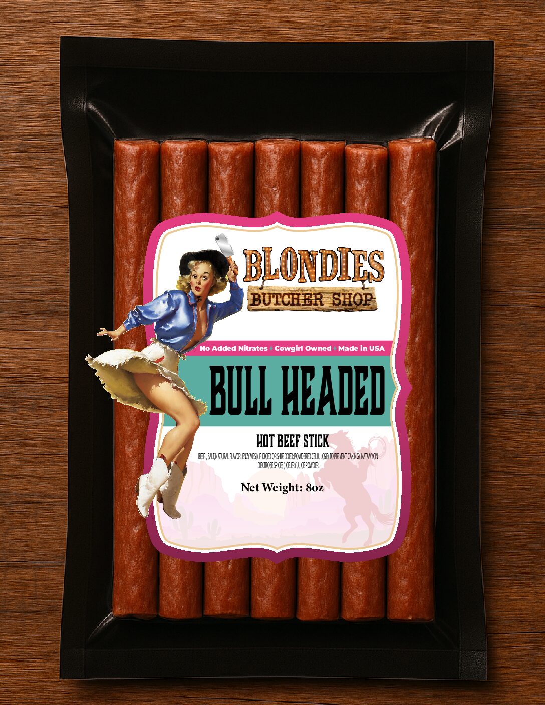 Bull Headed - Hot Beef Stick